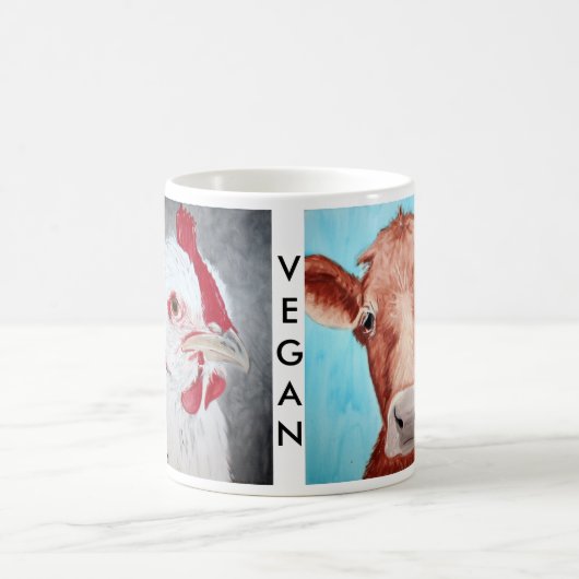 Vegane TierTasse Kaffeetasse (Mittel)