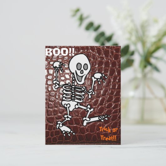 vegane Überraschung Postkarte (Stehend Vorderseite)