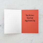 Vegane Valentine-Grußkarte Karte (Innenseite)