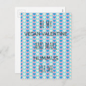 VEGANE VALENTINE Postkarte für Vegans (Vorne/Hinten)