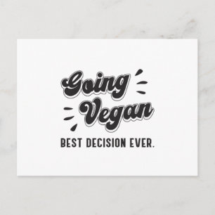 Vegane Veganismus Gemüse Tiere lustiges Geschenk Postkarte
