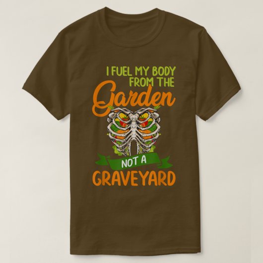 Vegane Vegetarier & Bauer T-Shirt (Design vorne)