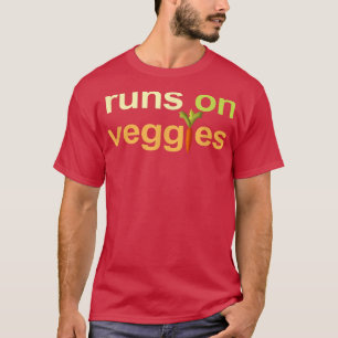 Vegane Vegetarier-Runs auf Veggies T-Shirt