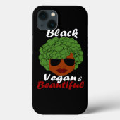 Vegane Vegetarier Schwarzer Afro Frau Broccoli Hai Case-Mate iPhone Hülle (Rückseite)