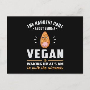 Vegane Vegetarier Veganismus Veggie Gemüse Geschen Postkarte