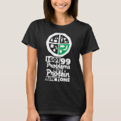 Vegane vegetarische 99 Probleme Protein Aint One G T-Shirt (Vorderseite)