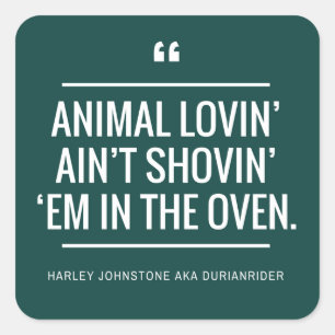 Vegane vegetarische Aufkleber für Tierschutzliebha