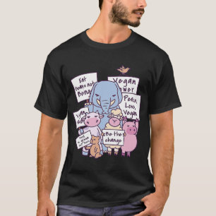 Vegane vegetarische Bin vegan Sprichwort T-Shirt
