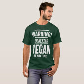 Vegane vegetarische Geschenke Warnung kann ich beg T-Shirt (Vorne ganz)