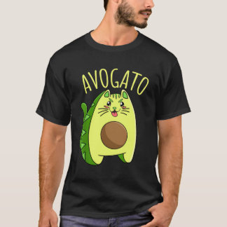 Vegane vegetarische Katze aus Avocado Avogato Cat T-Shirt