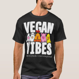 Vegane vegetarische Landtiere Pflanze auf Ernährun T-Shirt