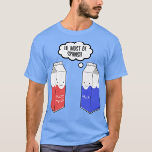 Vegane vegetarische Lebensmittel Veganer Soja Milc T-Shirt