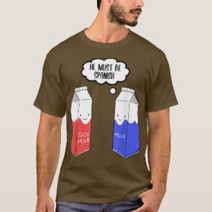 Vegane vegetarische Lebensmittel Veganer Soja Milc T-Shirt