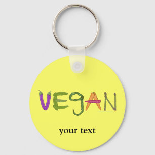 Vegane Veggies Gemüseliebhaber Schlüsselanhänger
