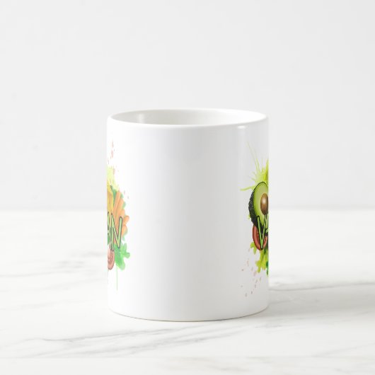Vegane Veggies Kaffeetasse (Mittel)