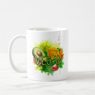 Vegane Veggies Kaffeetasse