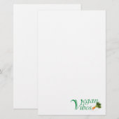 Vegane Vibes Briefpapier (Vorne/Hinten)