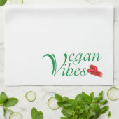 Vegane Vibes Küchentuch (Gefaltet)