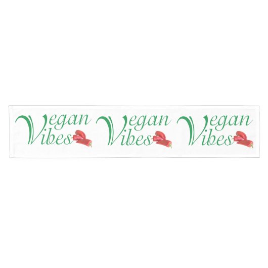 Vegane Vibes Kurzer Tischläufer (Horizontal)