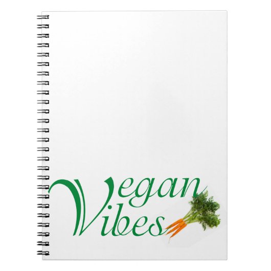 Vegane Vibes Notizblock (Vorderseite)