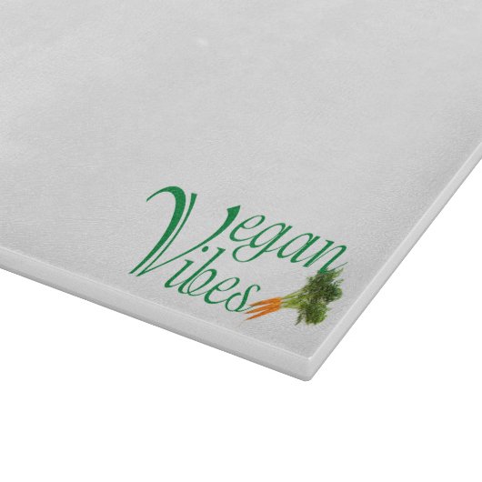 Vegane Vibes Schneidebrett (Ecke)