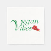 Vegane Vibes Serviette (Vorderseite)