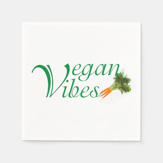 Vegane Vibes Serviette (Vorderseite)