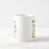 Vegane Wanderung Word Cloud Kaffeetasse (Mittel)