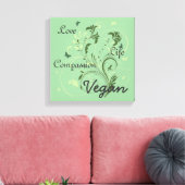 Vegane Wandkunst Leinwanddruck (Insitu (Wohnzimmer))