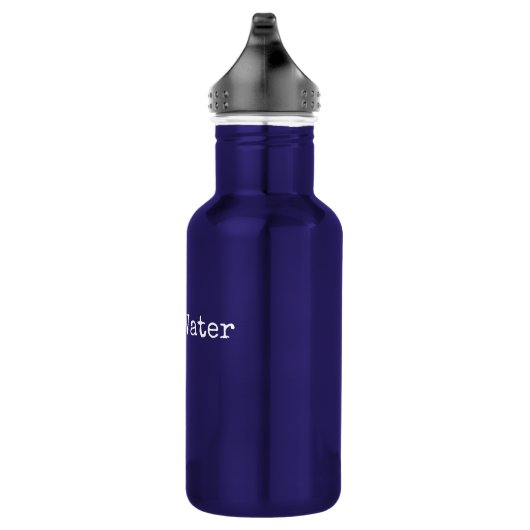 Vegane Wasser-Flasche Edelstahlflasche (Rechts)