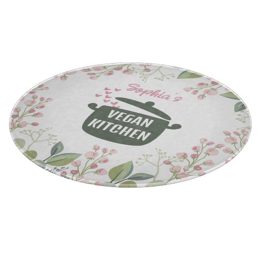 Vegane Wasserfarbe Schneidebrett (Ecke)