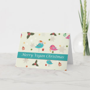 Vegane Weihnachtsgeschenke Feiertagskarte
