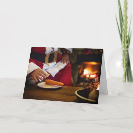 Vegane Weihnachtskarte Feiertagskarte