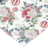 Vegane Weihnachtsretrine blau und goldfarben, blum Kurzer Tischläufer (Ecke)