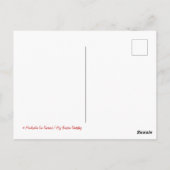 Vegane WeihnachtsTürkei Postkarte (Rückseite)