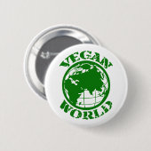 Vegane Welt Button (Vorne & Hinten)