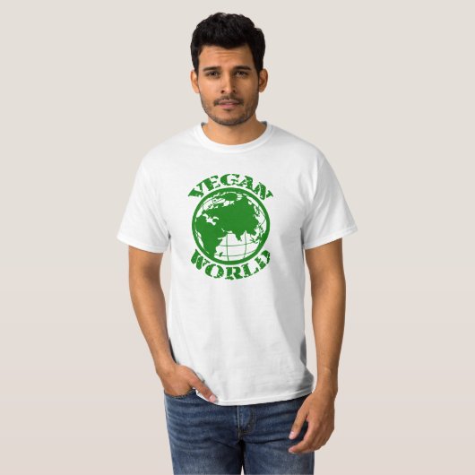 Vegane Welt T-Shirt (Vorne ganz)