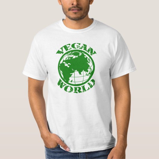 Vegane Welt T-Shirt (Vorderseite)