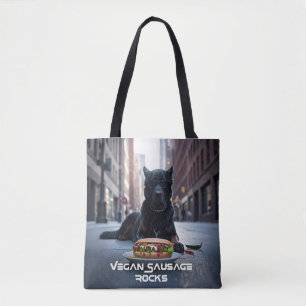VEGANE WURST ROCKS - LUSTIG TASCHE