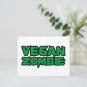 Vegane Zombies Postkarte (Stehend Vorderseite)