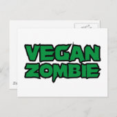 Vegane Zombies Postkarte (Vorne/Hinten)