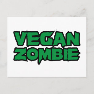 Vegane Zombies Postkarte