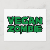 Vegane Zombies Postkarte (Vorderseite)