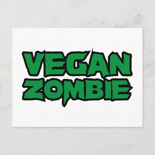 Vegane Zombies Postkarte (Vorderseite)