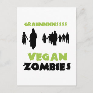 Vegane Zombies Postkarte