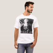 Veganer AF Pop Kunsthemd in Schwarz/Weiß T-Shirt (Vorne ganz)