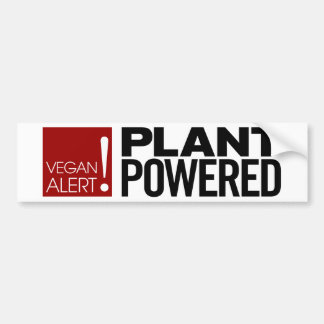 Veganer Alarm! Pflanze angetriebener Autoaufkleber