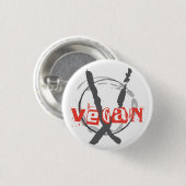 Veganer Anarchist Button (Vorne & Hinten)