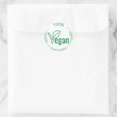 veganer Aufkleber auf 100%iger Pflanze (Tasche)