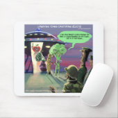Veganer Außerirdischer Lustig Mousepad (Mit Mouse)